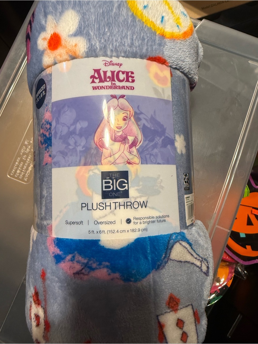 Disney Alice In Wonderland Plush Blanket